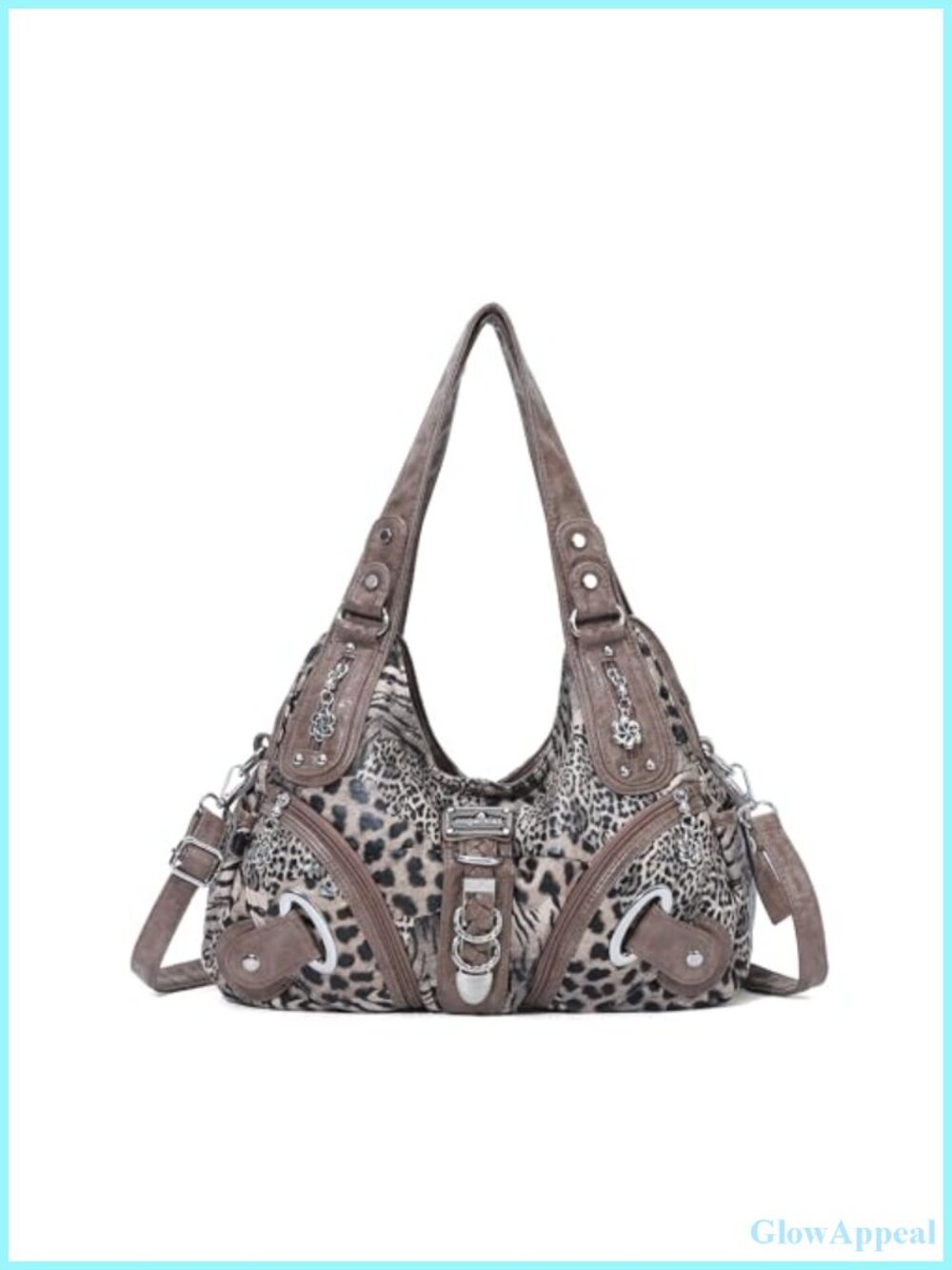 Washed PU Leather Hobo Bag Convertible Shoulder Bag Large Vegan Handbag